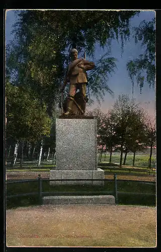 AK Berlin-Spandau, Pionier Klinke-Denkmal