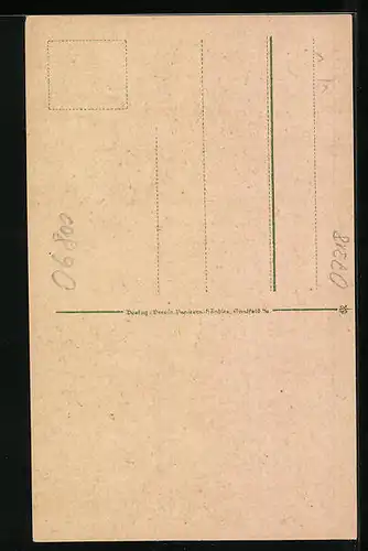 Künstler-AK Saalfeld a. S., Blick auf das Rathaus