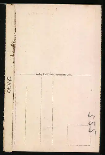 AK Berncastel, Alte Häuser am Markt