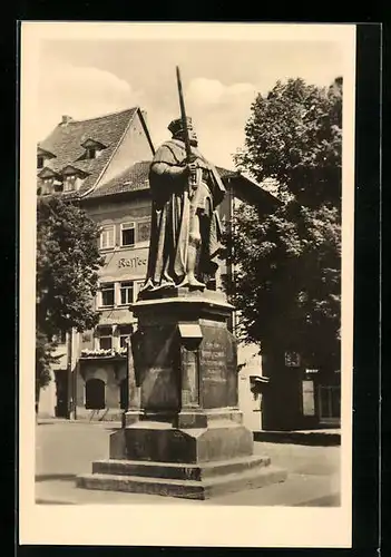 AK Jena, Kurfürst Johann Friedrich (Hanfried), Gründer der Universität, Denkmal