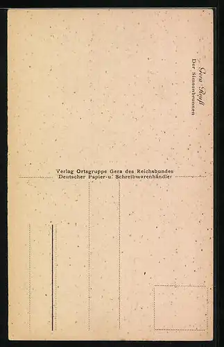 AK Gera /Reuss, der Simsonbrunnen