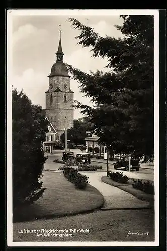 AK Friedrichroda Thür. Wald, Partie am Wilhelmsplatz