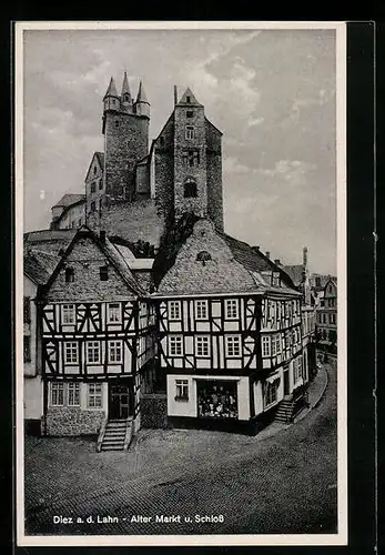 AK Diez a.d. Lahn, alter Markt und Schloss