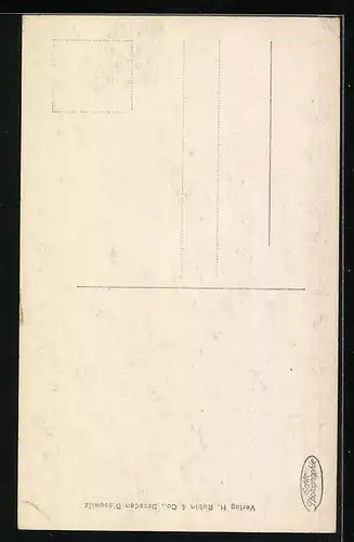 AK Ansbach, Kaspar Hauser-Denkmal im Laub leicht bedeckt