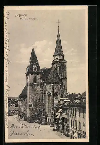 AK Ansbach, Blick auf die St. Johanniskirche