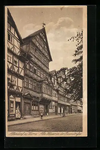 AK Allendorf a. Werra, Alte Häuser in der Rosenstrasse