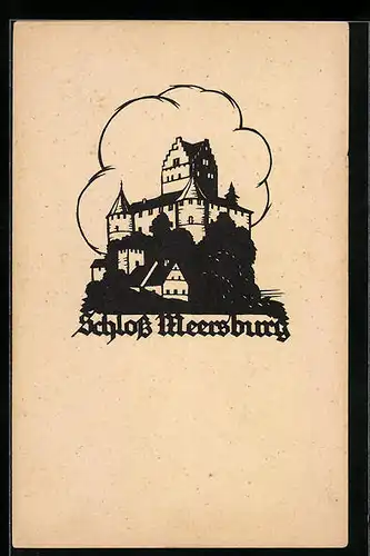 AK Meersburg, Blick auf das Schloss