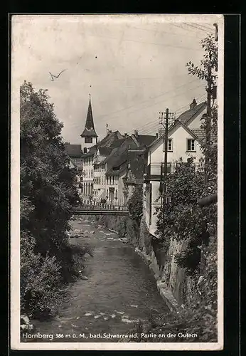 AK Hornberg /Bad. Schwarzwald, Partie an der Gutach