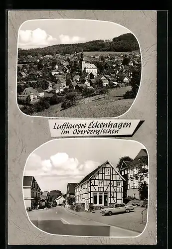 AK Eckenhagen, Ortsansicht, Strassenpartie