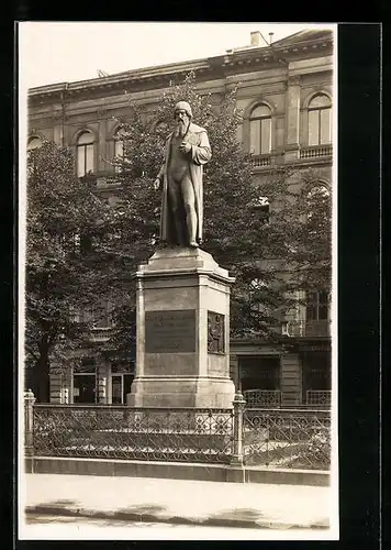 AK Mainz, Gutenberg Denkmal