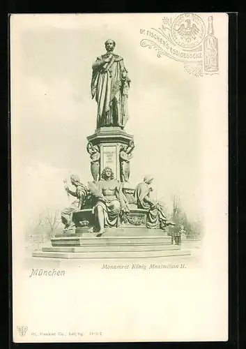 AK München, Monument König Maximilian II.
