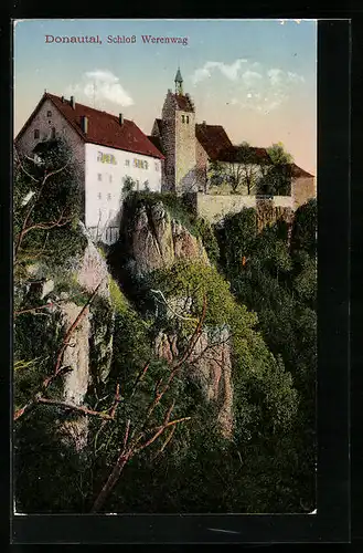 AK Beuron, Blick auf das Schloss Werenwag