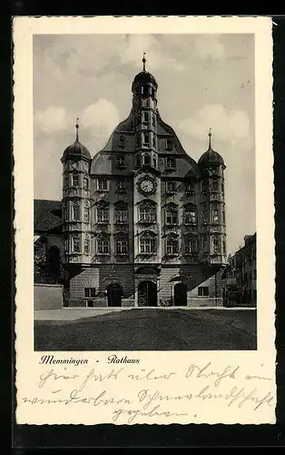 AK Memmingen, Blick auf das Rathaus
