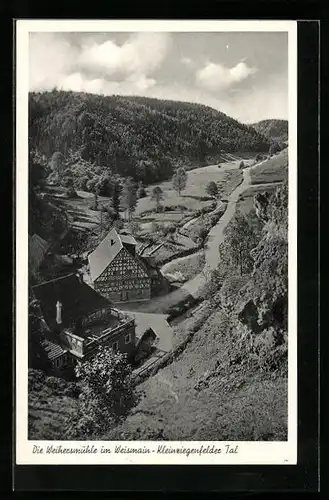 AK Weismain im Kleinziegenfelder Tal, Blick auf die Weihersmühle