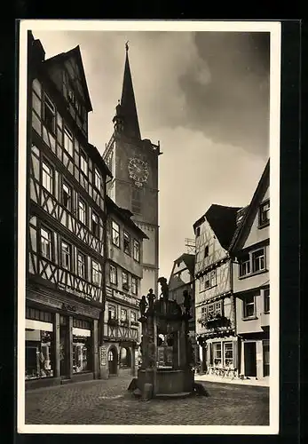 AK Wertheim a. M., Am Engelsbrunnen