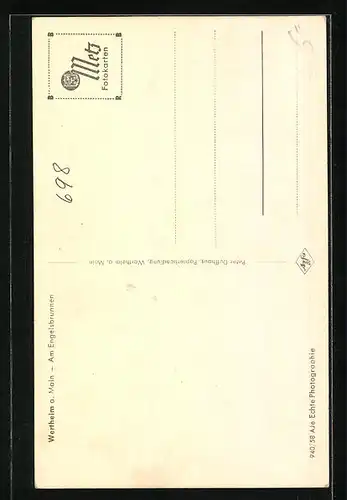 AK Wertheim a. M., Am Engelsbrunnen