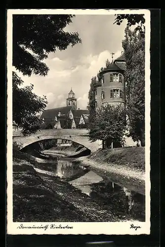 AK Donauwörth, Brückenpartie am Rieder Tor