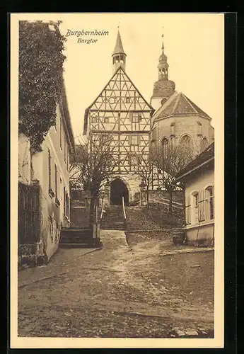 AK Burgbernheim, Blick auf das Burgtor