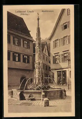 AK Urach (Württbg), Marktbrunnen