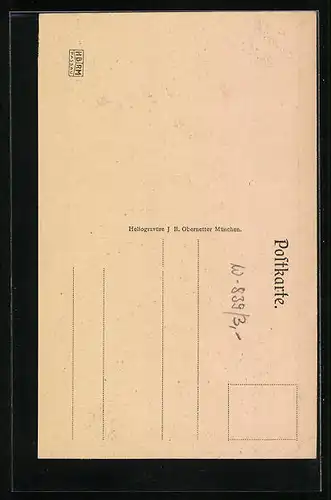 AK Passau, Residenzplatz und Passanten