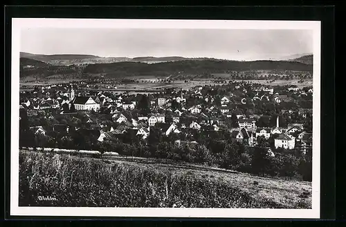 AK Wohlen, Ortsansicht mit Kirche