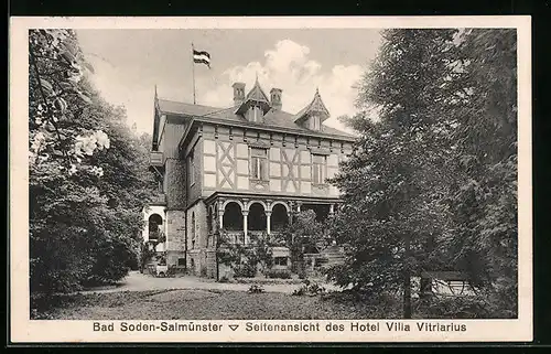 AK Bad Soden-Salmünster, Seitenansicht des Hotel Villa Vitriarius