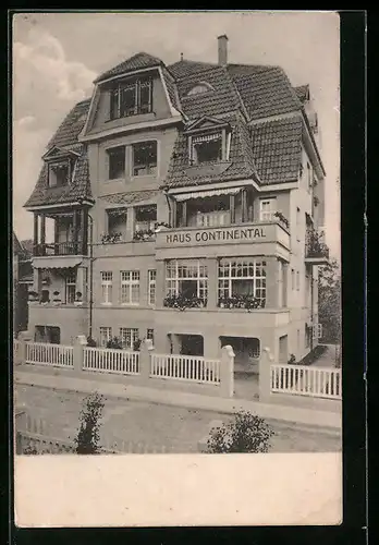 AK Bad Pyrmont, Kurpension Haus Continental in der Parkstrasse 6