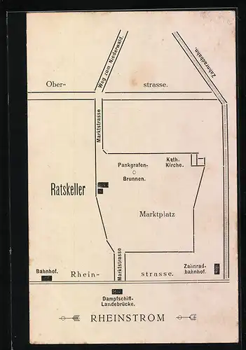 AK Rüdesheim a. Rh., Hotel-Restaurant Ratskeller