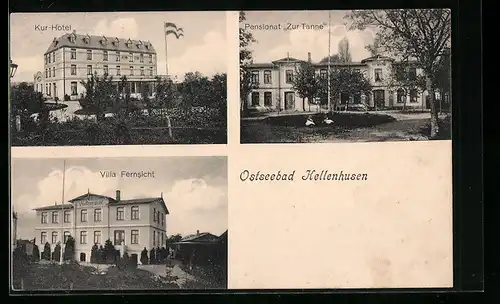 AK Kellenhusen /Ostsee, Pensionat Zur Tanne, Kur-Hotel, Villa Fernsicht