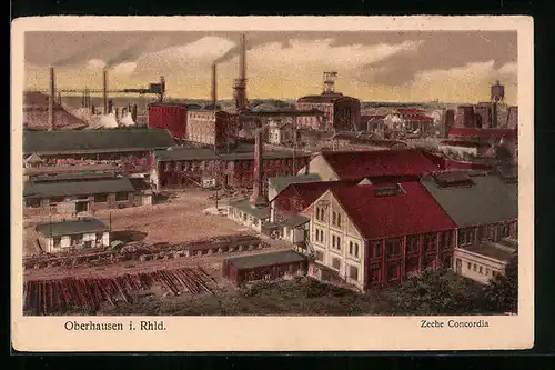 AK Oberhausen i. Rhld, Zeche Concordia