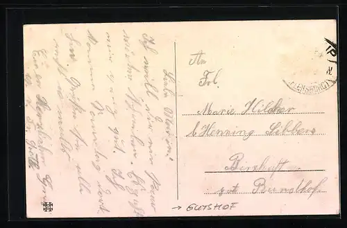 AK Gr. Rüde /Angeln, Gutshof