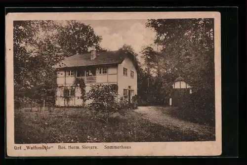 AK Rellingen, Gut Wulfsmühle Herm. Sievers, Sommerhaus und Pavillon