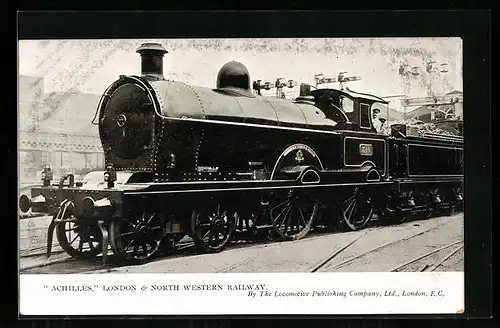 AK Lokomotive Achilles, London & North Western Railway, englische Eisenbahn