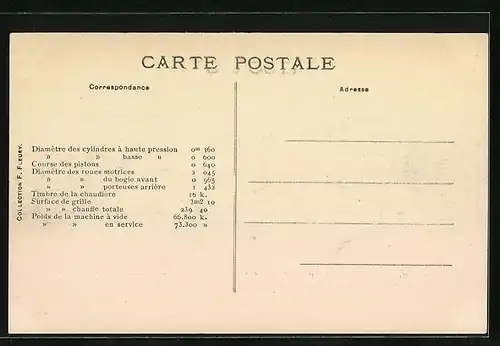 AK Les Locomotives - Angleterre, Great Western Railway, Type Atlantic, Dampflok