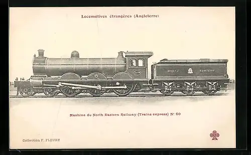AK Machine du North Eastern Railway No. 60, britische Lokomotive