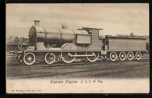 AK Express Engine, L. & S. W. Rly, englische Eisenbahn