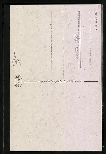 AK Portrait eines Terriers mit lockigem Fell