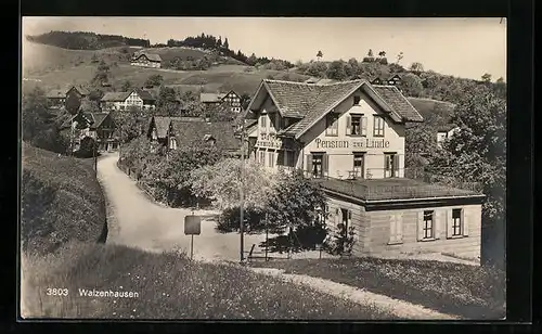 AK Walzenhausen, Pension zur Linde, Teilansicht