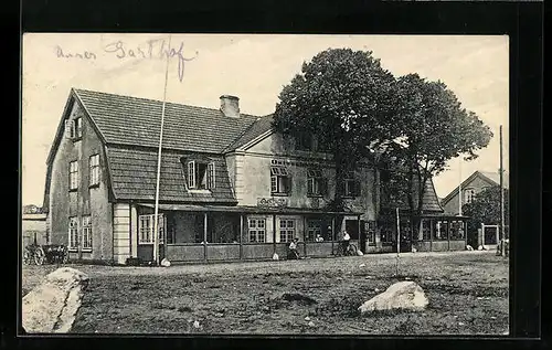 AK Hohwacht bei Lütjenburg, Ostseebad, Ortspartie mit Gasthof