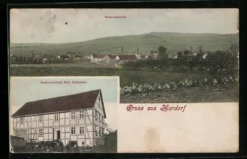 AK Mardorf, Gasthaus Heinrich Geilmann, Gesamtansicht
