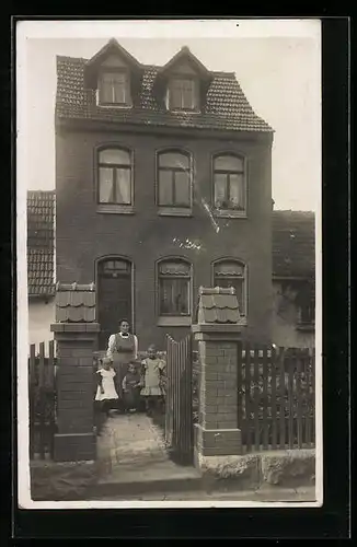 Foto-AK Schlotheim, Haus Koch 1913