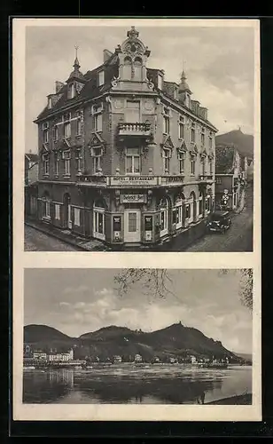 AK Königswinter am Rhein, Hotel Haus Hindenburg, Hauptstrasse 192