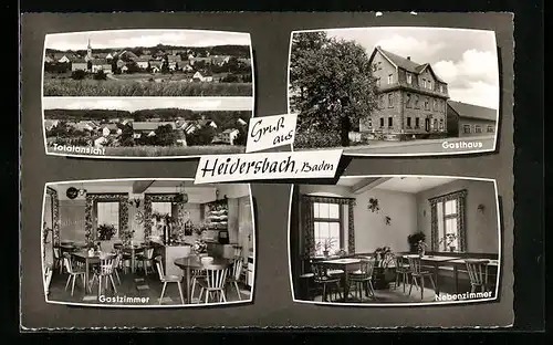 AK Heidersbach /Baden, Gasthaus - Pension und Metzgerei zur Linde