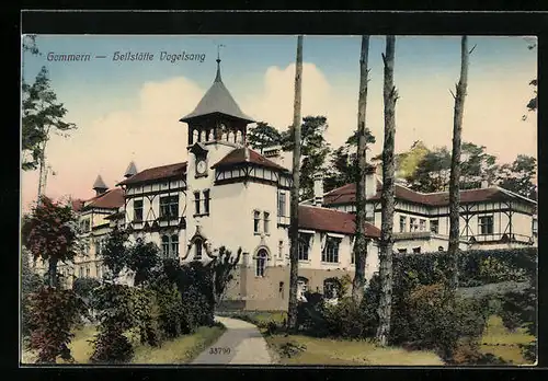 AK Gommern, Heilstätte Vogelsang bei Sonnenschein