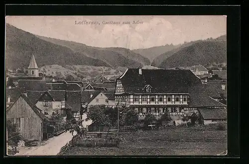 AK Loffenau, Gasthaus zum Adler