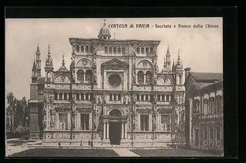 AK Certosa di Pavia, Facciata e Fianco della Chiesa