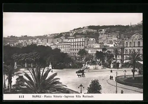 AK Napoli, Ingresso Villa Nazionale, Piazza Vittoria