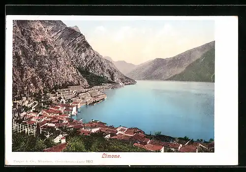 AK Limone, Ortsansicht aus der Vogelschau