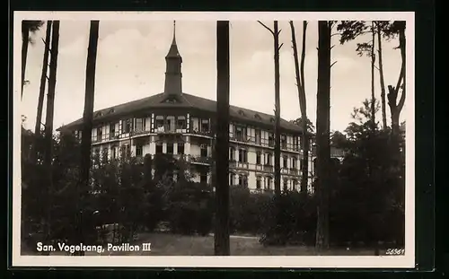 AK Vogelsang, Pavillon III des Sanatoriums