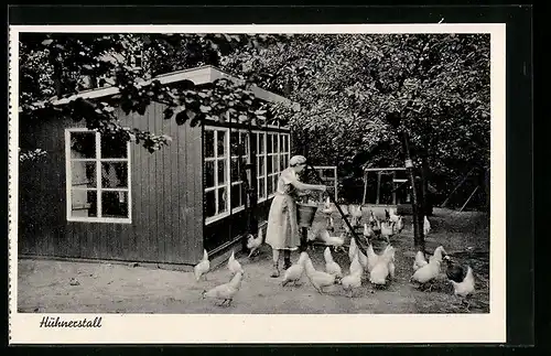 AK Gohfeld, Landfrauenschule der Westf. Frauenhilfe, Hühnerstall